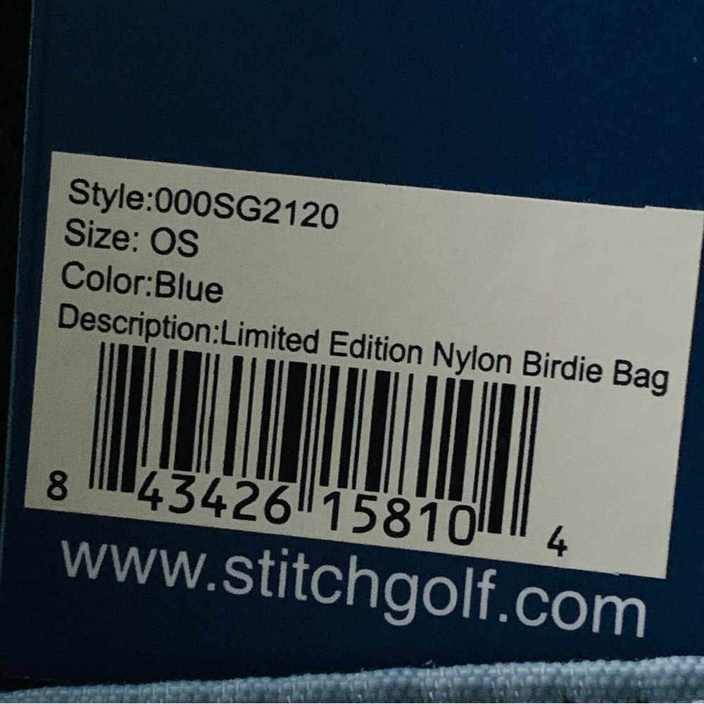 STITCH GOLF limited Edition Birdie Bag Blue - Picture 8 of 10